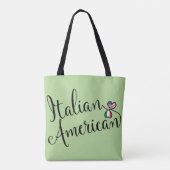 Sac à provisions Cœurs entrelacés italo-américains (Dos)