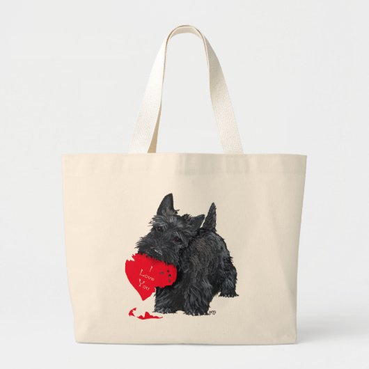 Sac à provisions de la Saint-Valentin pour Scottis (Devant)