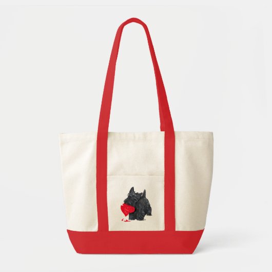 Sac à provisions de la Saint-Valentin pour Scottis (Devant)