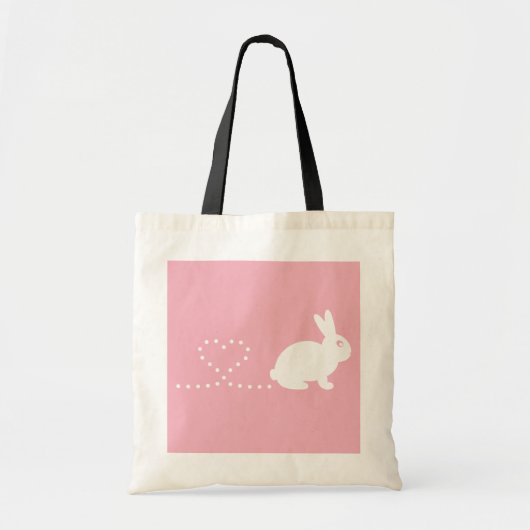 Sac à provisions de lapin de coeur de Pooping (Devant)