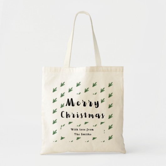 Sac à provisions de Noël à thème (Devant)