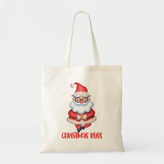 Sac à provisions de Noël zen Santa (Devant)