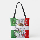 Sac à provisions drapeau mexicain Mexique (Dos)