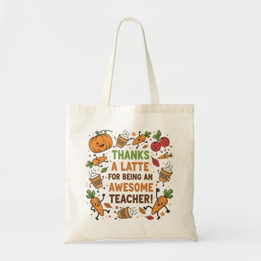 Sac à provisions drôle pour la fête des enseignant (Devant)