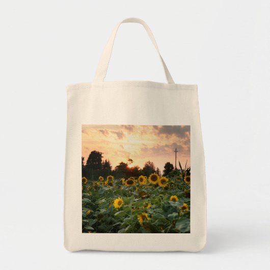 Sac à provisions Fleur de tournesol (Devant)