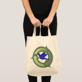 Sac à provisions réutilisable Bluebird Vintage Bio (Devant (produit))