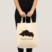 Sac à provisions réutilisable de raisins pourpres (Devant (produit))