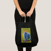 Sac à provisions réutilisable de thème d'éléphant (Devant (produit))
