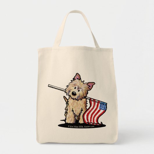 Sac à provisions Terrier de Cairn USA (Devant)