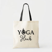 Sac à provisions Yoga Heals avec silhouette de pos (Devant)