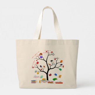 Sac à shopping avec L'arbre des livres et motivati