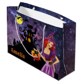 Sac à sorcière personnalisé ou sac de traitement (Dos Angle)