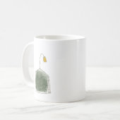 sac à thé dans une tasse de thé (Devant gauche)