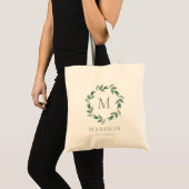 Sac à Tote à Monogramme Personnalisé Couronne Déli (Devant (produit))