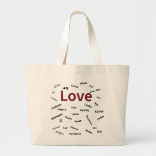 Sac à Tote « Amour » - Typographie Multilingue