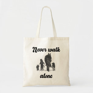 Sac à Tote Animalier Rustique Never Walk Alone