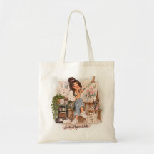 Sac à Tote Artiste « Créez un Monde Plus Heureux »