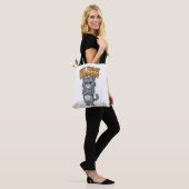 Sac à Tote Attitude de Chat Drôle (Sur le modèle)