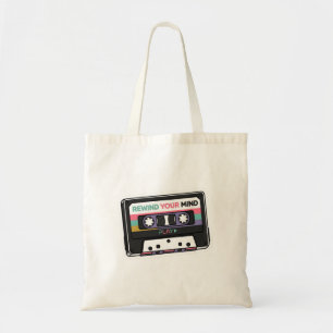 Sac à Tote Cassette Rétro 'Rewind Your Mind'