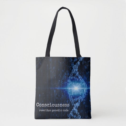 Sac À Tote De Code Génétique Réécrit Par La Consci (Devant)