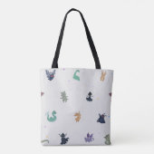 Sac à Tote de Motif Cryptide Mothman & Amis (Dos)