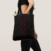 Sac à tote de runes de wyrd rouge (De près)