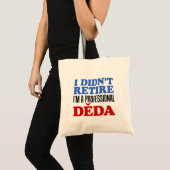 Sac À Tote Deda Tchéque Grand-Père Je Ne Suis Pas  (Devant (produit))