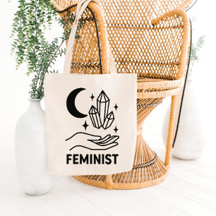 Sac à Tote Design Lune Croissante et Magie Cristal