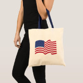 Sac à Tote Drapeau Américain Patriotique (Devant (produit))