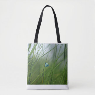Sac à Tote en Toile Papillon Bleu de Prairie Encha