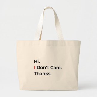 Sac à Tote Hi Je M'en Fiche Merci