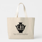 Sac à Tote Illustration de Vase Grec Classique (Dos)