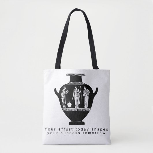 Sac à Tote Illustration de Vase Grec Classique (Devant)