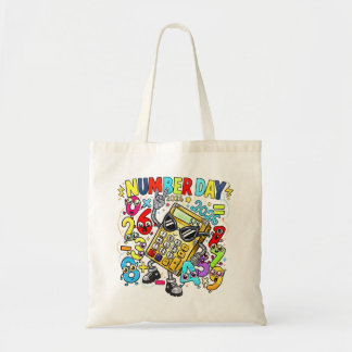 Sac à Tote Jour du Nombre | Apprentissage Amusant