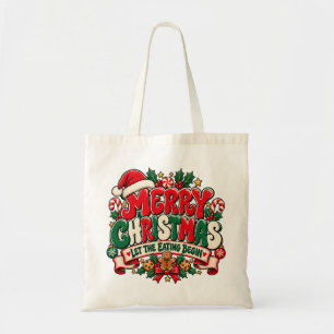 Sac à Tote « Joyeux Noël, que le festin commence »