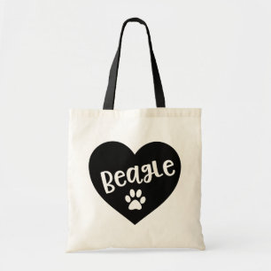 Sac à Tote Maman Chien Patte de Chiot Mignon Cœur