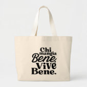 Sac à Tote Marché avec Proverbe Italien (Devant)