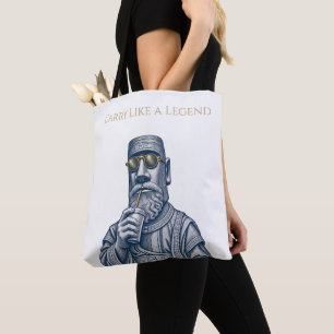 Sac à Tote Noir Art Vintage « Carry Like a Legend