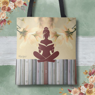 Sac à Tote Peaceful Reader pour amateur de livres