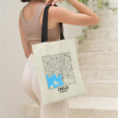 Sac à Tote Plan de la Ville d'Oslo, Norvège