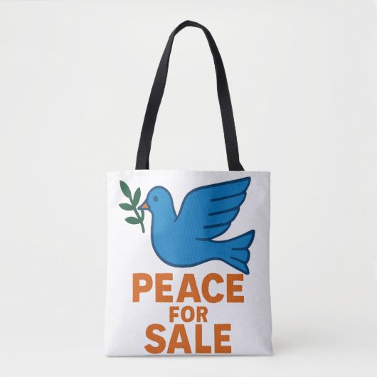 Sac à Tote sur le thème de la paix (Devant)