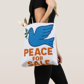 Sac à Tote sur le thème de la paix (De près)