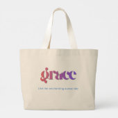 Sac à Tote Typographie Dégradé Coucher de Soleil (Dos)