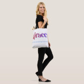 Sac à Tote Typographie Dégradé Coucher de Soleil (Sur le modèle)