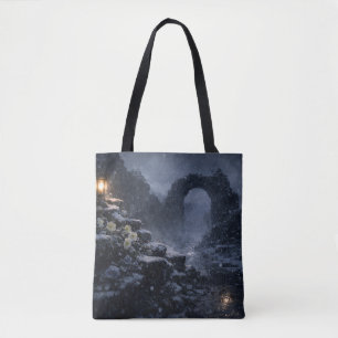 Sac à Tote Voûte de Ruine Gothique enneigée