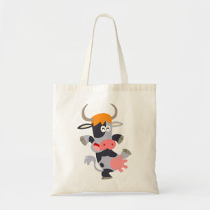 Sac à vache en caricature de danse mignonne