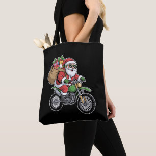 Sac à Vélo de Noël de Père Noël Moto