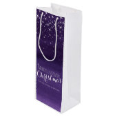 Sac à vin de Noël à l'aquarelle étoilée (Devant Angle)