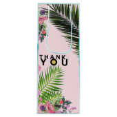 Sac à vin en feuille d'or Merci (Devant)