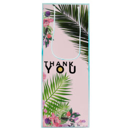 Sac à vin en feuille d'or Merci